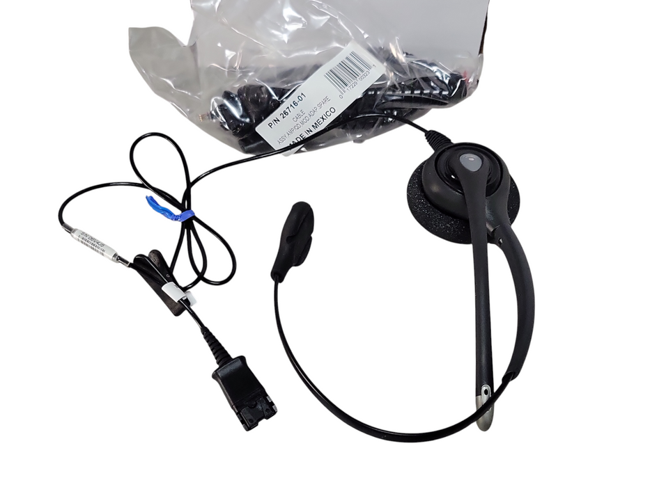 NEW Open-Box Plantronics SupraPlus HW251N Black Headband Headset  Q_