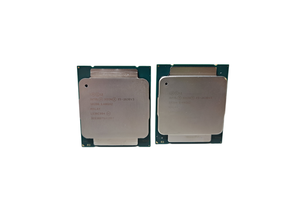 Lot of 2x Intel Xeon E5-2630 V3 2.40GHz 8-Core LGA2011-3 CPU Processors