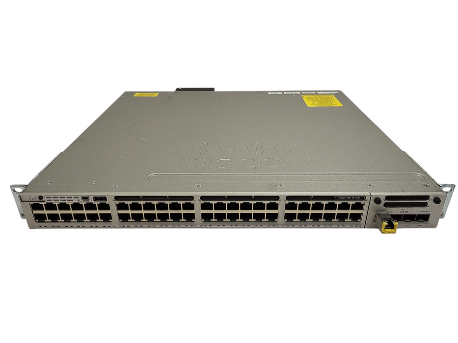 Cisco 3850 WS-C3850-48F-L PoE+ C3850-NM-4-1G Gigabit Switch  Q$