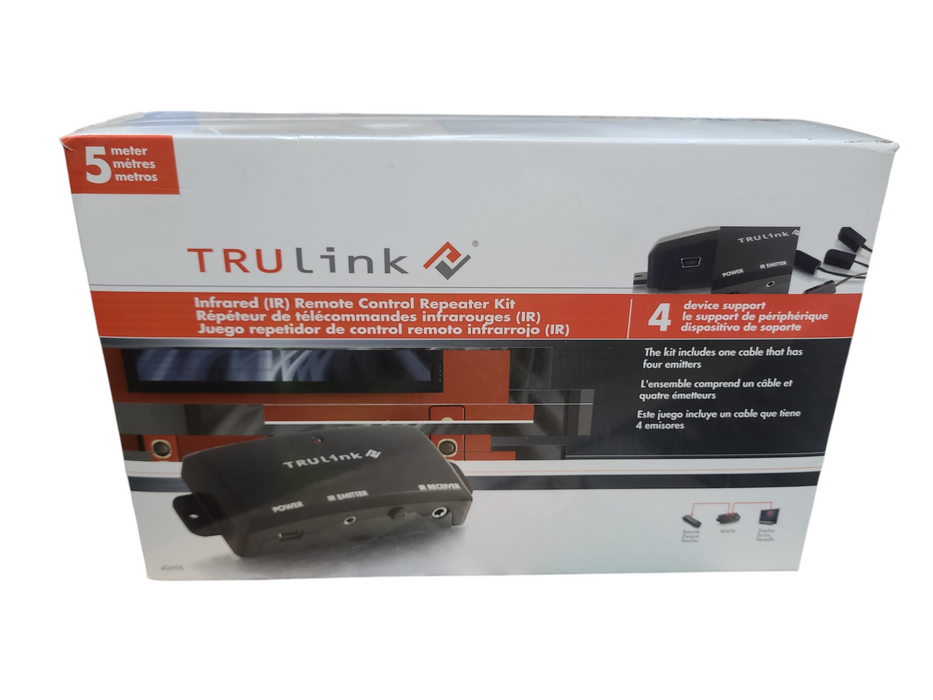 Trulink Infrared Remote Control Repeater Kit 40696 New Open Box