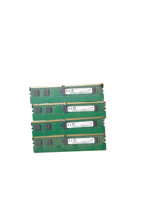 4x Micron 4GB 1RX8 PC4-2400T-RD1-11 ECC REG Memory MTA9ASF51272PZ-2G3B1II