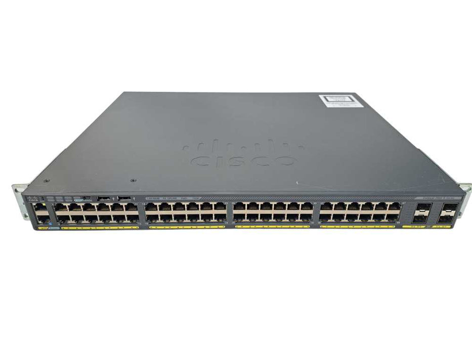 Cisco WS-C2960X-48FPS-L V03 | 48 Port Gigabit PoE+ 740W Switch | 4x SFP Q