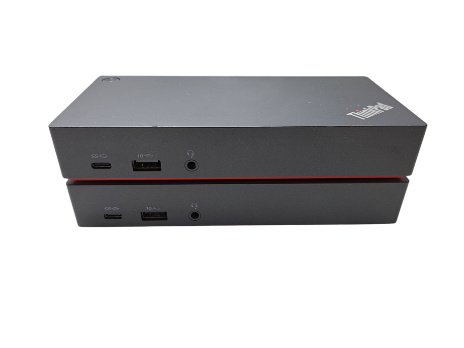 Lot of 2x Lenovo ThinkPad USB-C Dock Gen 2 LDC-G2 40AS | TESTED