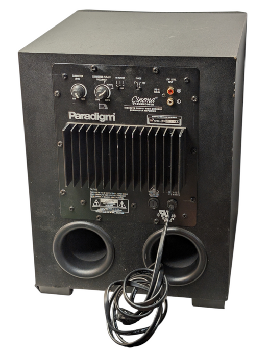 Paradign Cinema CT-Subwoofer Powered Sub 70CT v3 -