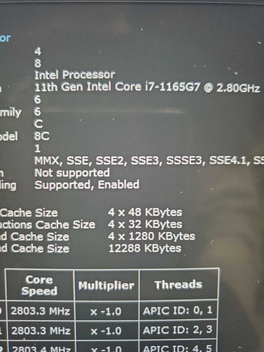 HP Envy 17t-cg100 17.3" Intel Core i7-1165G7 2.8GHz 16GB RAM 256GB NVME SSD  Lap200