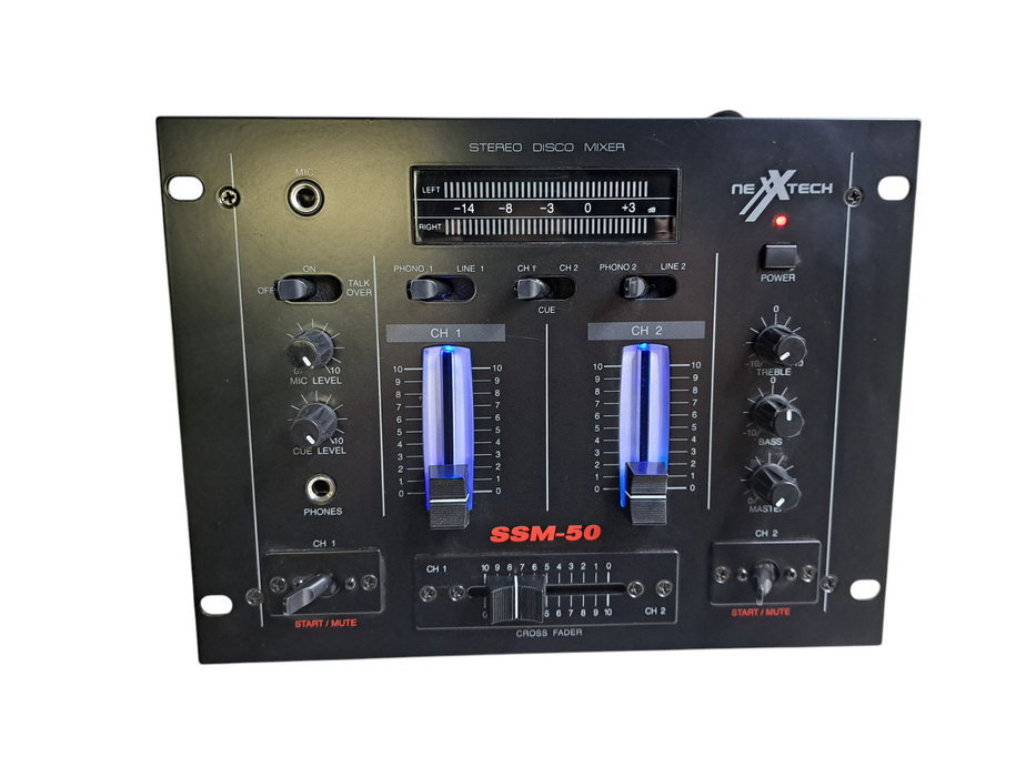 NexxTech SSM-50 | Stereo Disco Mixer 2-Channel Phono )
