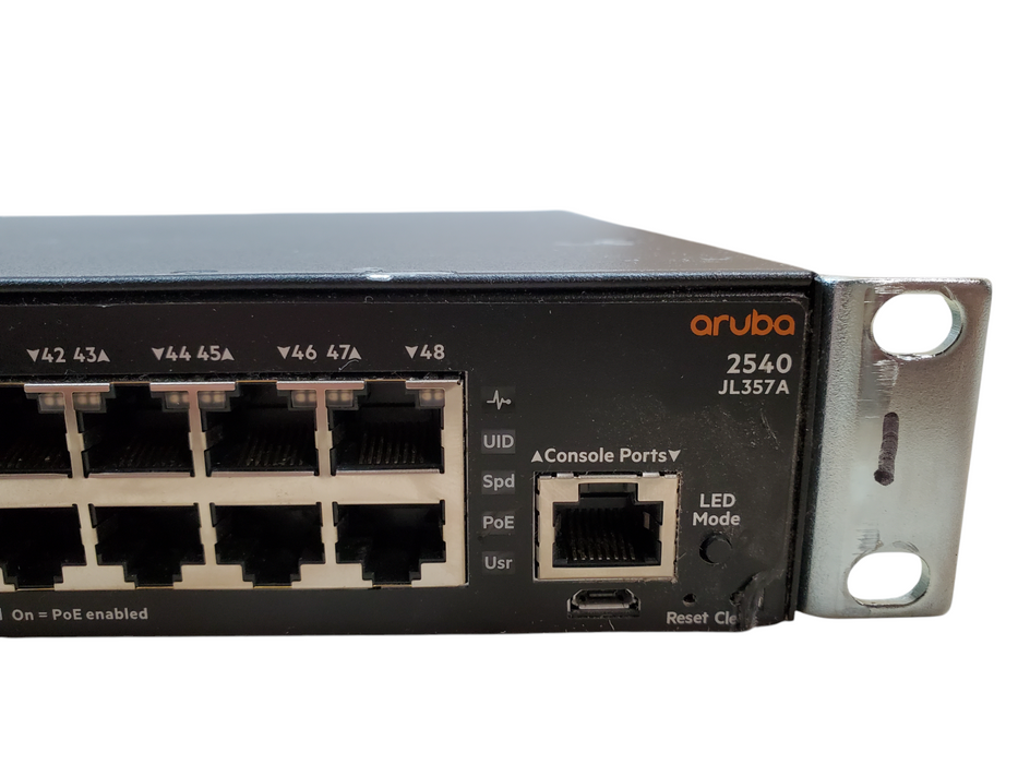 HP ARUBA 2540 JL357A 48 Port POE 4x SFP Rack Mountable Ethernet Switch