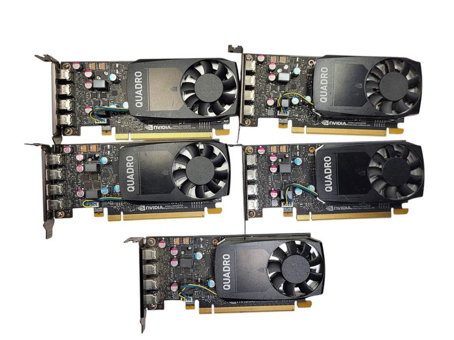 Lot of 5x Nvidia Quadro P620 2GB GDDR5 Low profile Graphics Card $