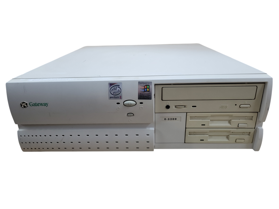 Vintage Gateway E-3200 Desktop Pentium II 512MB Ram NO HDD !