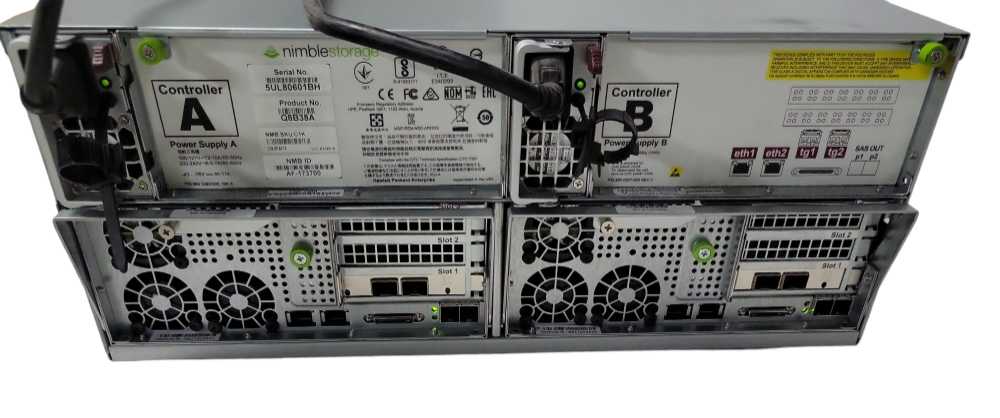 Nimble Storage C1K-2P-84T-E 21x 6TB HDD, 10Gb SFP+, 2x PSU, READ _ 