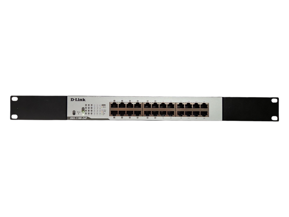 D-Link DGS-1100-24P 24-Port POE Networking Ethernet Switch Rack Mountable