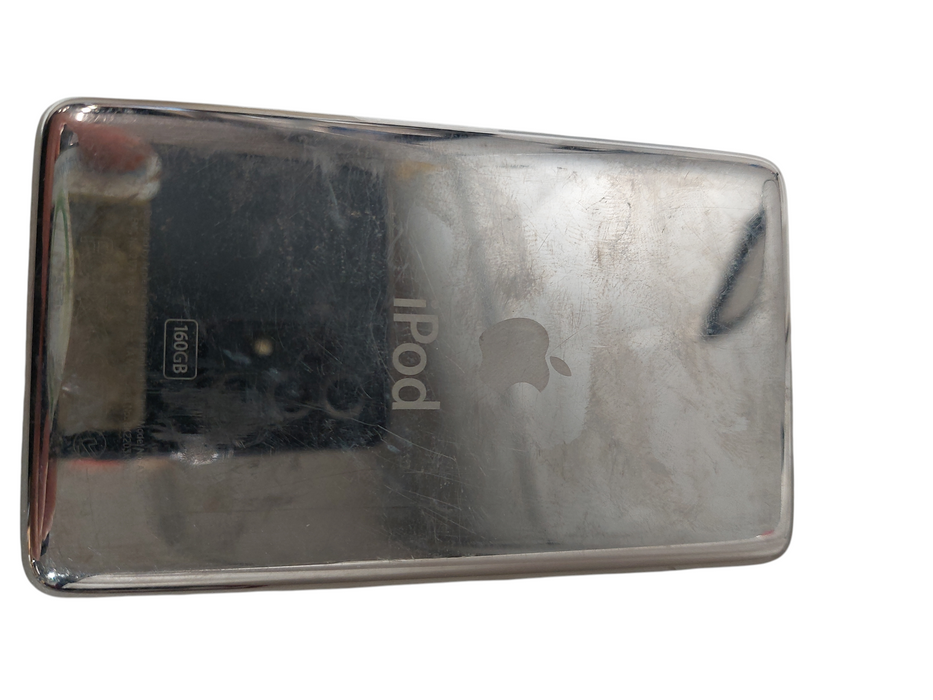 Apple IPOD 160GB 7th Gen Chrome, box, manuals inserts charger earbuds Clean =