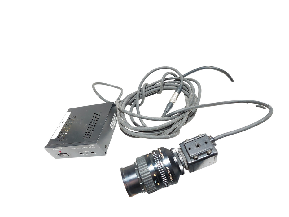 Panasonic WV-CD50 & Power Supply WV-CD52 with 15' Cable , Pentax KC Adapter =
