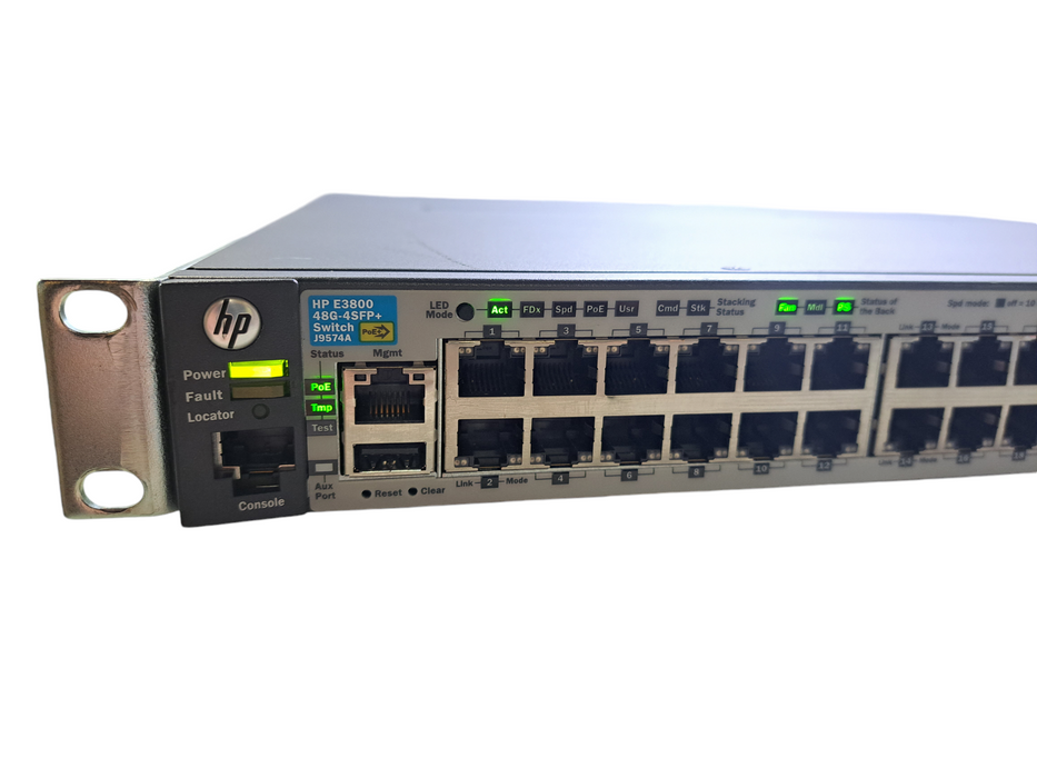 HP E3800 48G-4SFP+ J9574A | 48x 1GbE PoE+, 4x 10GbE SFP+ Network Switch