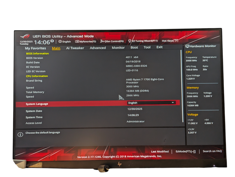 Custom Gaming PC ASUS ROG Stix B350-F Gaming AMD Ryzen 7 1700 32GB RAM  -