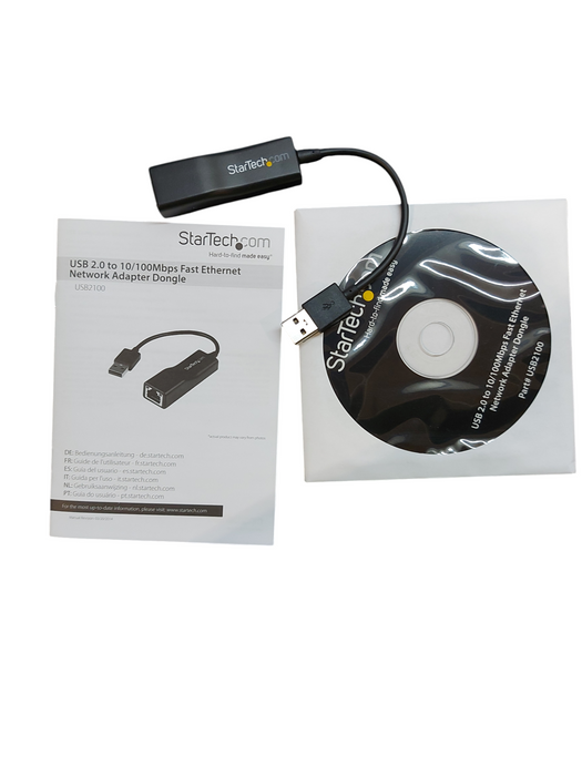 Lot 2x StarTech USB 2.0 to 10/100 Mbps Ethernet Network Adapter Dongle