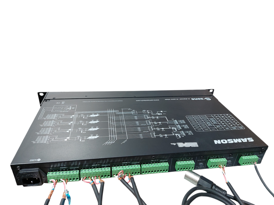 Samson Tech S Zone 4 Channel/4 Zone Stereo Mixer Rack Mountable  =