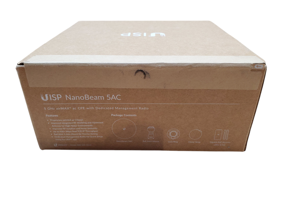 New | Ubiquiti NanoBeam 5AC | NBE-5AC-Gen2 | Dedicated Management Radio Q