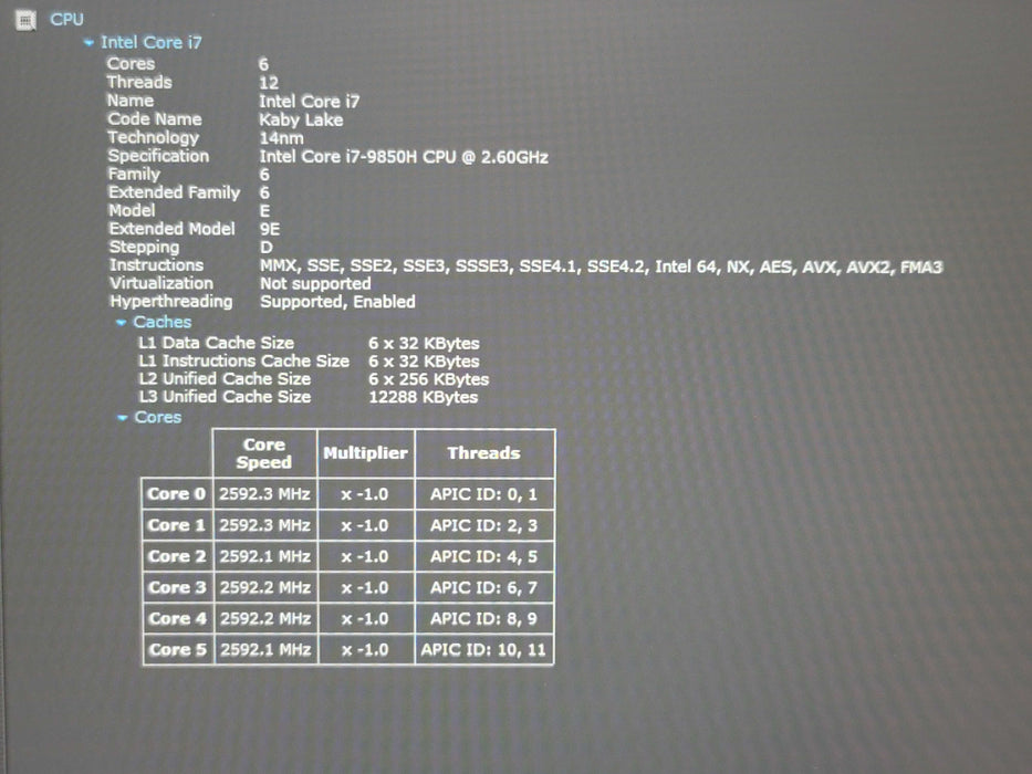 HP ZBook 15 G6 i7-9850H 32GB DDR4 Quadro T1000 256GB NVMe β Lap200