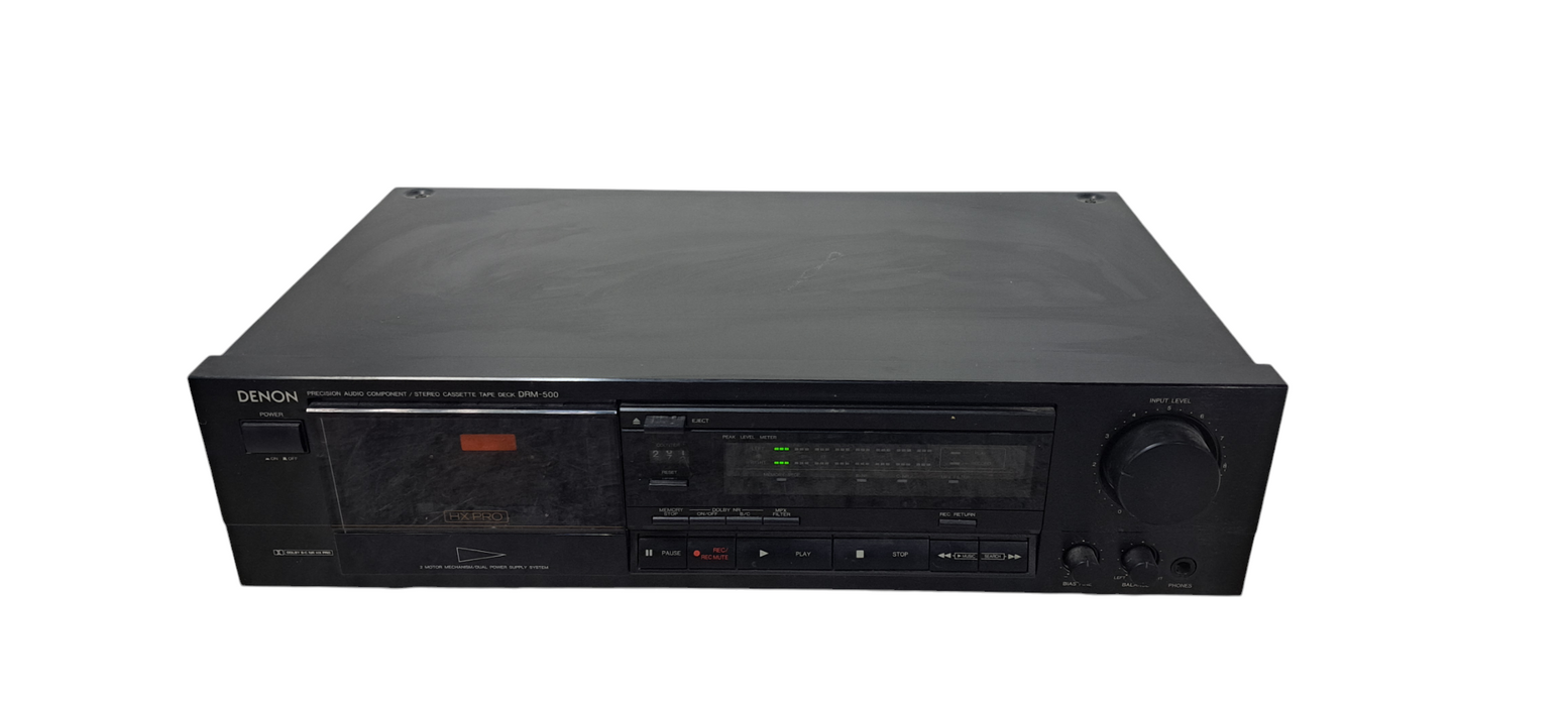 Vintage Denon DRM-500 Stereo Cassette Tape Deck