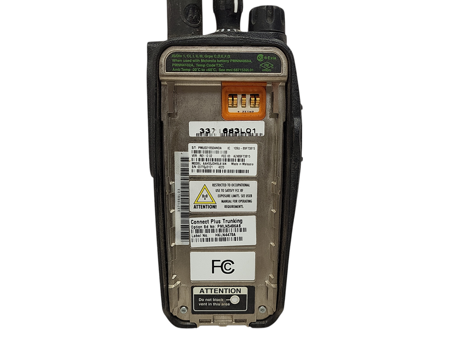 Lot of 2x Motorola XPR6550 UHF MotoTRBO Digital Portable radio w/ cradle No AC READ $