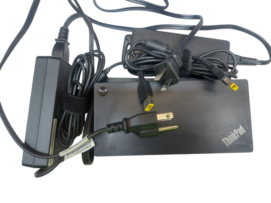Lot 2x - Lenovo ThinkPad USB-C Dock Gen2 40AS + Power Cable