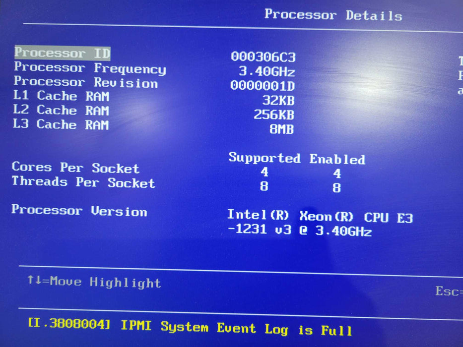 IBM System X 3250 M5 1U 8x 2.5", Xeon E3-1231 v3 3.40GHz, 16GB RAM,  !