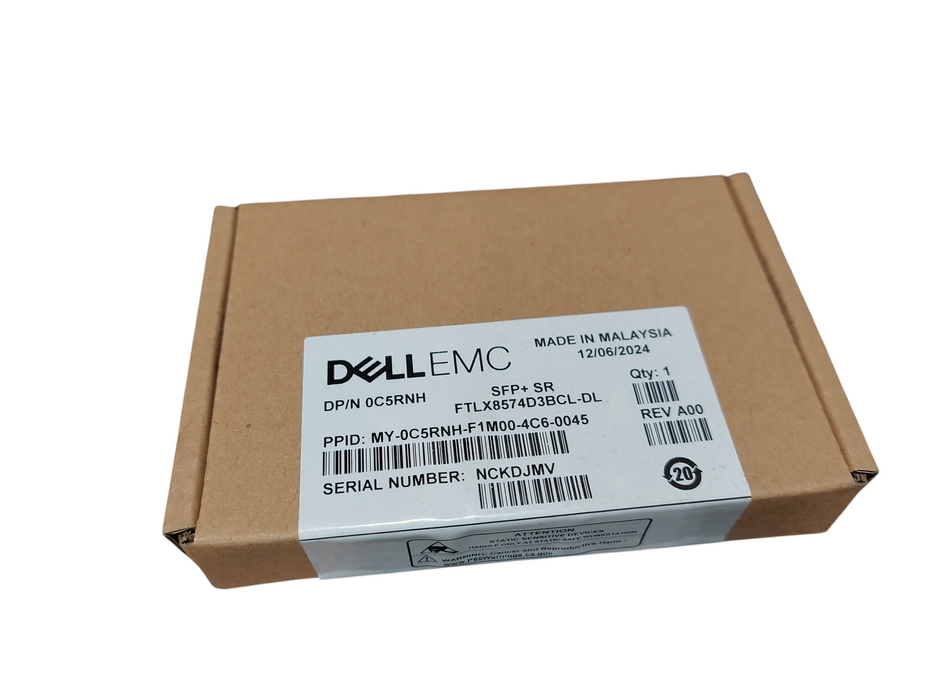 Dell EMC PN: 0C5RNH SFP+ SR Transceiver Module FTLX8574D3BCL-DL Q=