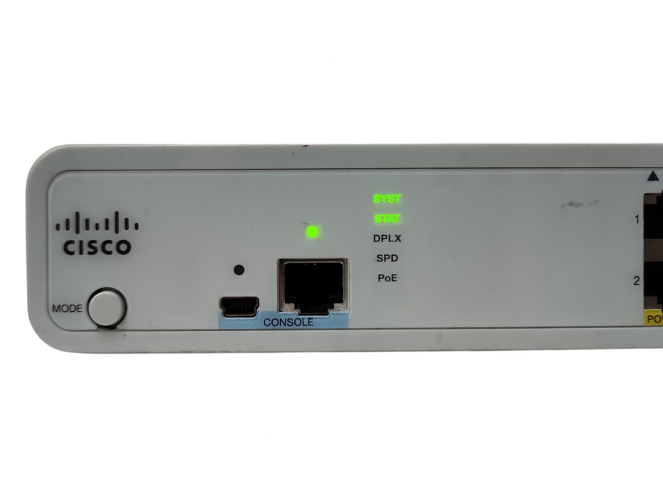 Cisco Catalyst 2960-C WS-C2960C-8PC-L, 8-port Ethernet PoE Network Switch