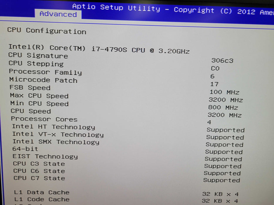 Supermicro X10SLM+-LNF4 - Intel Core i7-4790S 8GB DDR3 NO HDD %