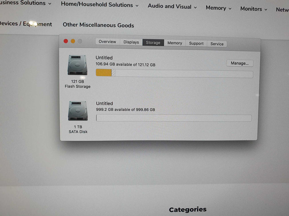 Apple iMac 27" Late 2014, i5-4690 @ 3.50GHz 8GB RAM 1TB HDD 128GB SSD