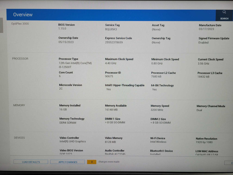 Dell OptiPlex 3000 Micro | Intel Core i5-12500T, 16GB DDR4, 256GB NVMe !