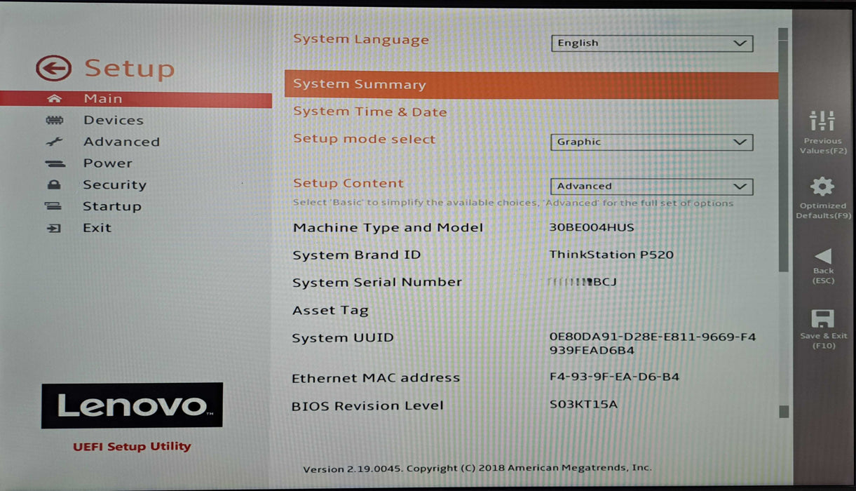 Lenovo ThinkStation P520 | Xeon W-2133 @3.60GHz, 32GB DDR4, 512GB NVMe )