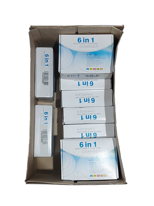 Lot 12x 6 IN 1 DIGTAL MULTI FUNCTION CHARGER