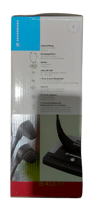 Sennheiser IS 410 TV Stereo Infrared Receiver Sound Boost EUC