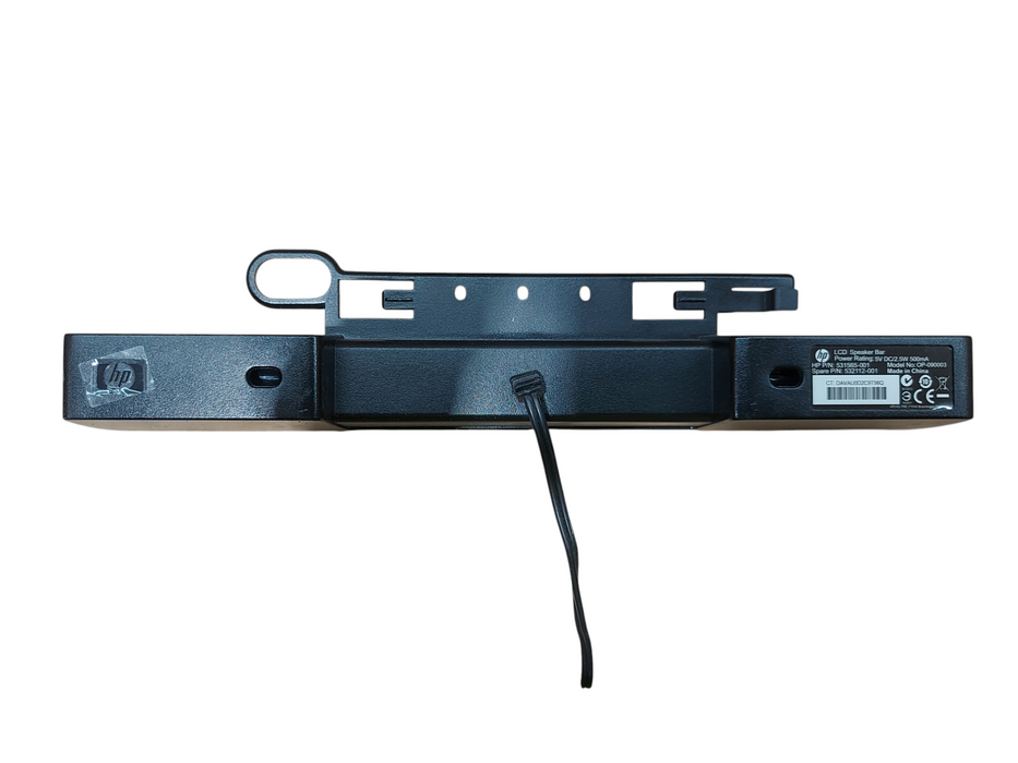 HP LCD Speaker Sound Bar OP-090003 531565-001 532112-001 Wired USB Powered