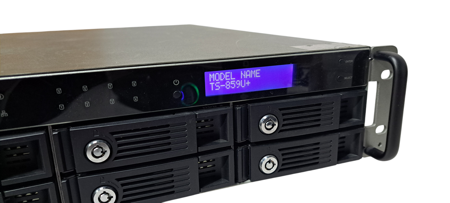 QNAP TS-859U-RP+ 8-Bay 2U Rackmount NAS Server, No HDD