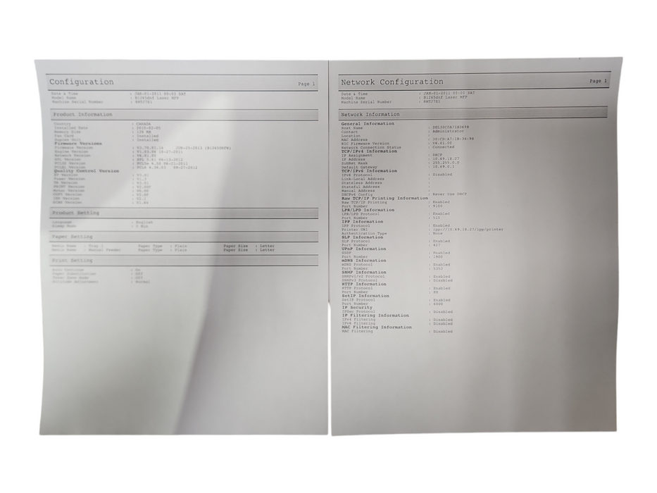 Dell B1265dfw Monochrome Laser All In One Printer w/ 97% Toner Cartridge