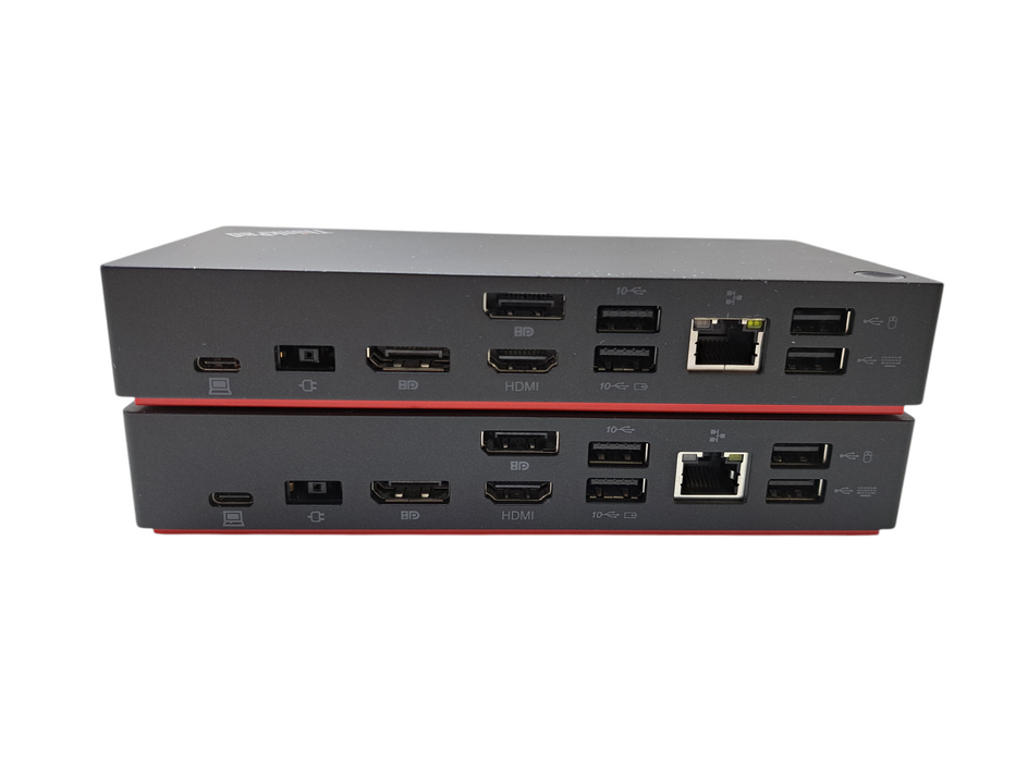 Lot of 2x Lenovo ThinkPad USB-C Dock Gen2 LDC-G2 40AS