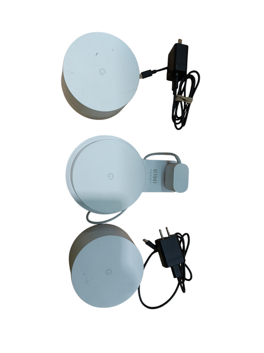 Lot 3x Google Wifi Model AC-1304 Whole Home Mesh Wi-Fi System