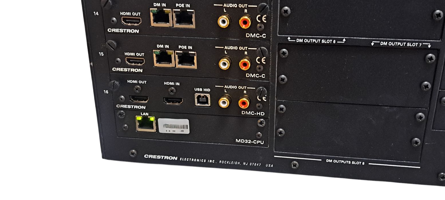 CRESTRON DM-MD32X32-RPS Hi-Def Digital Media Distribution Switcher| READ