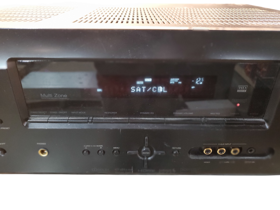 Denon AVR-790 7.1 Channel Black AV Surround Receiver (No Remote)