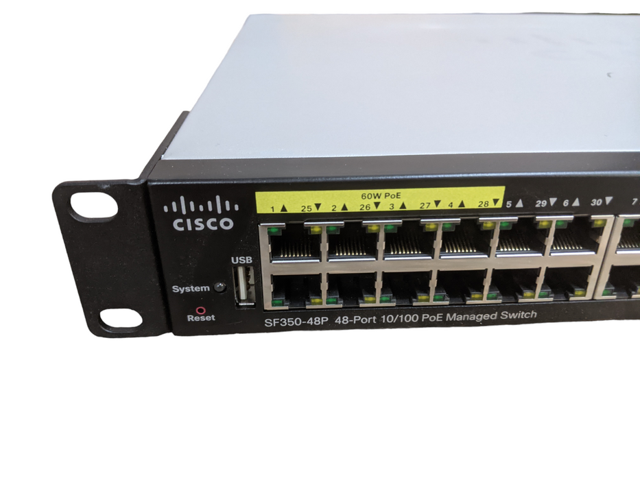 Cisco SF350-48P-K9 V04 | 48-Port 10/100 PoE Managed Switch
