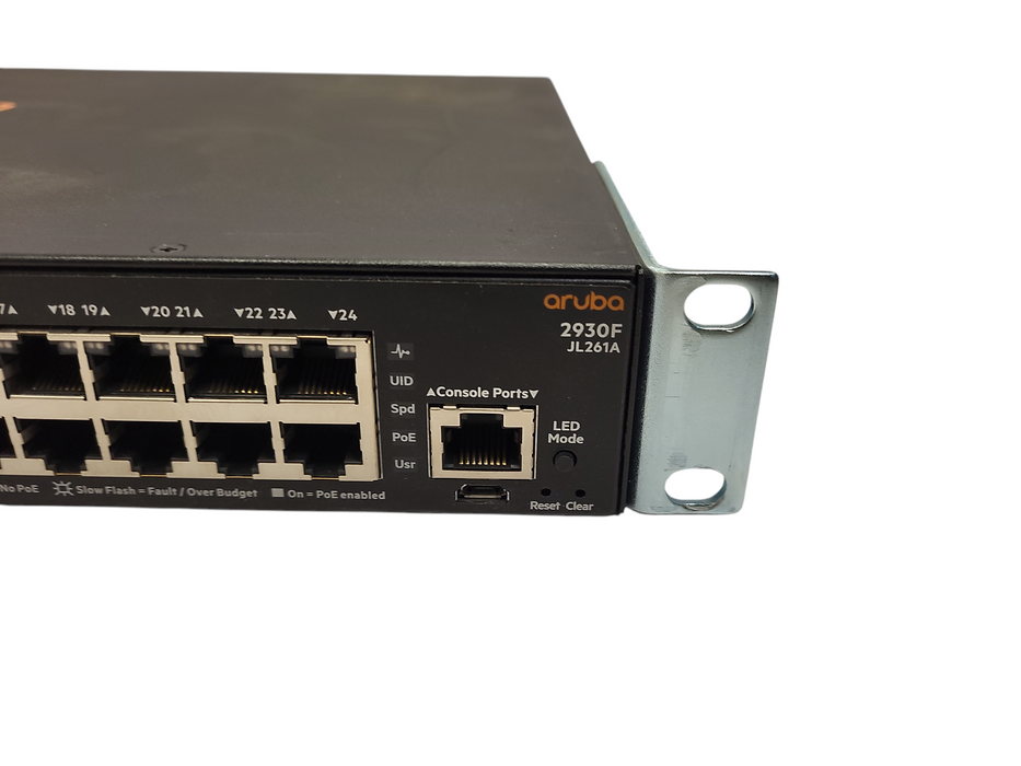 Aruba HP JL261A HPE 2930F 24G PoE+ 4SFP Gigabit Switch $