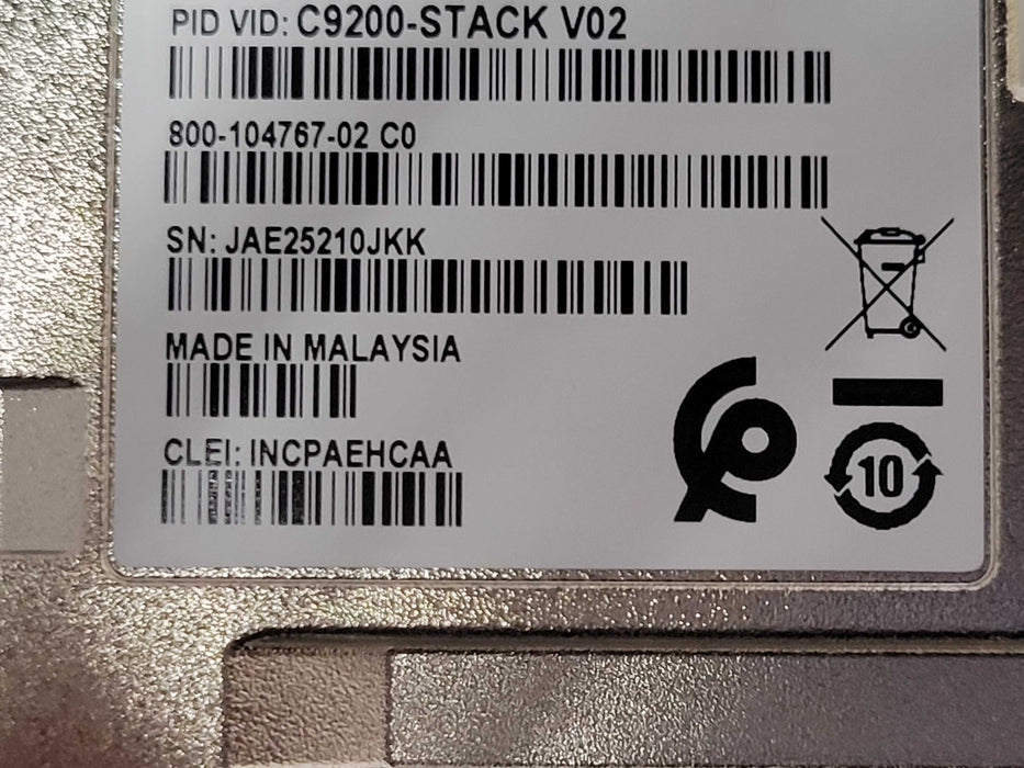 Cisco C9200L-48T-4X-E, 48-Port Gig, 4x 10G SFP+, 2x C9200-STACK, 1x PSU _