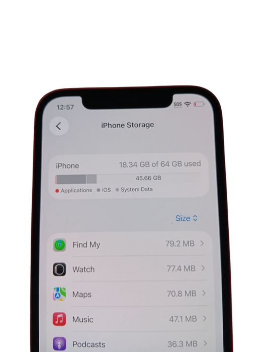 Apple iPhone 12 - 64GB - Red (A2402 | Read)