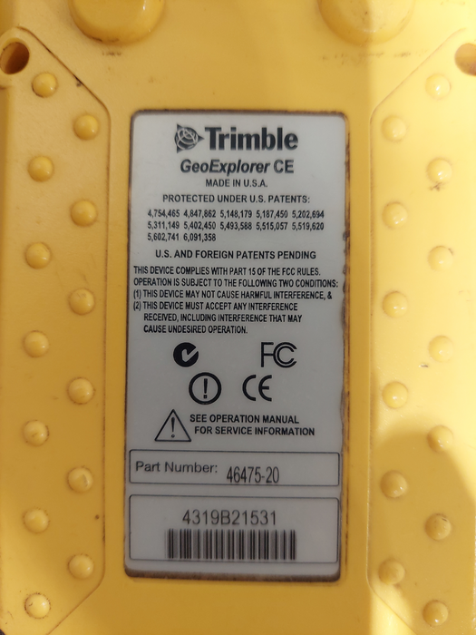 Trimble GeoXT Geo Explorer CE Series GPS PN: 46475-20 With Cradle Dock  =