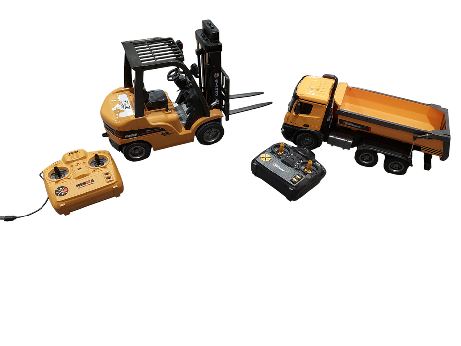 Set of RC Toys TOP RACE DUMP TR-212 & TOP FORKLIFT  =
