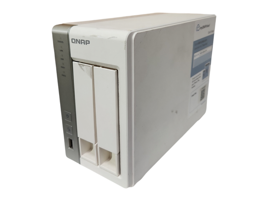 QNAP TS-220 2 Bay NAS with 2x 4TB HDDs, No PSU