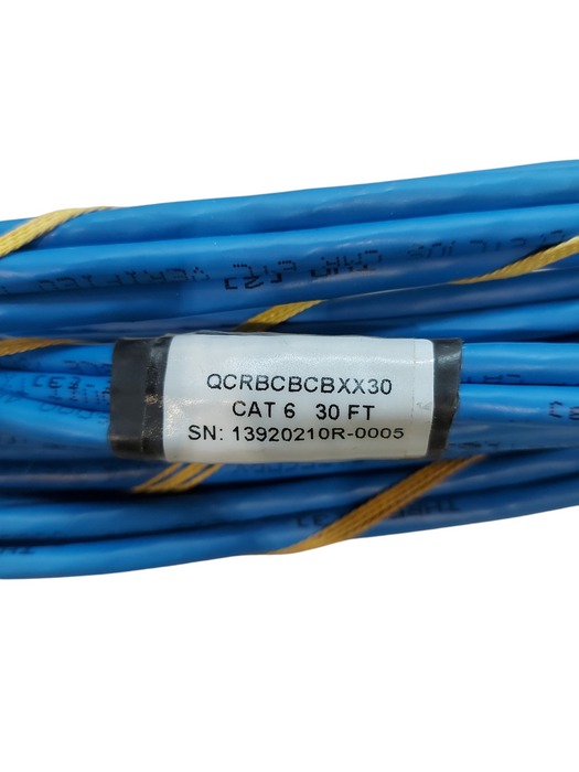 Lot 2x Panduit Quicknet QCRBCBCBXX30 Cat6 30ft Cable Assembly